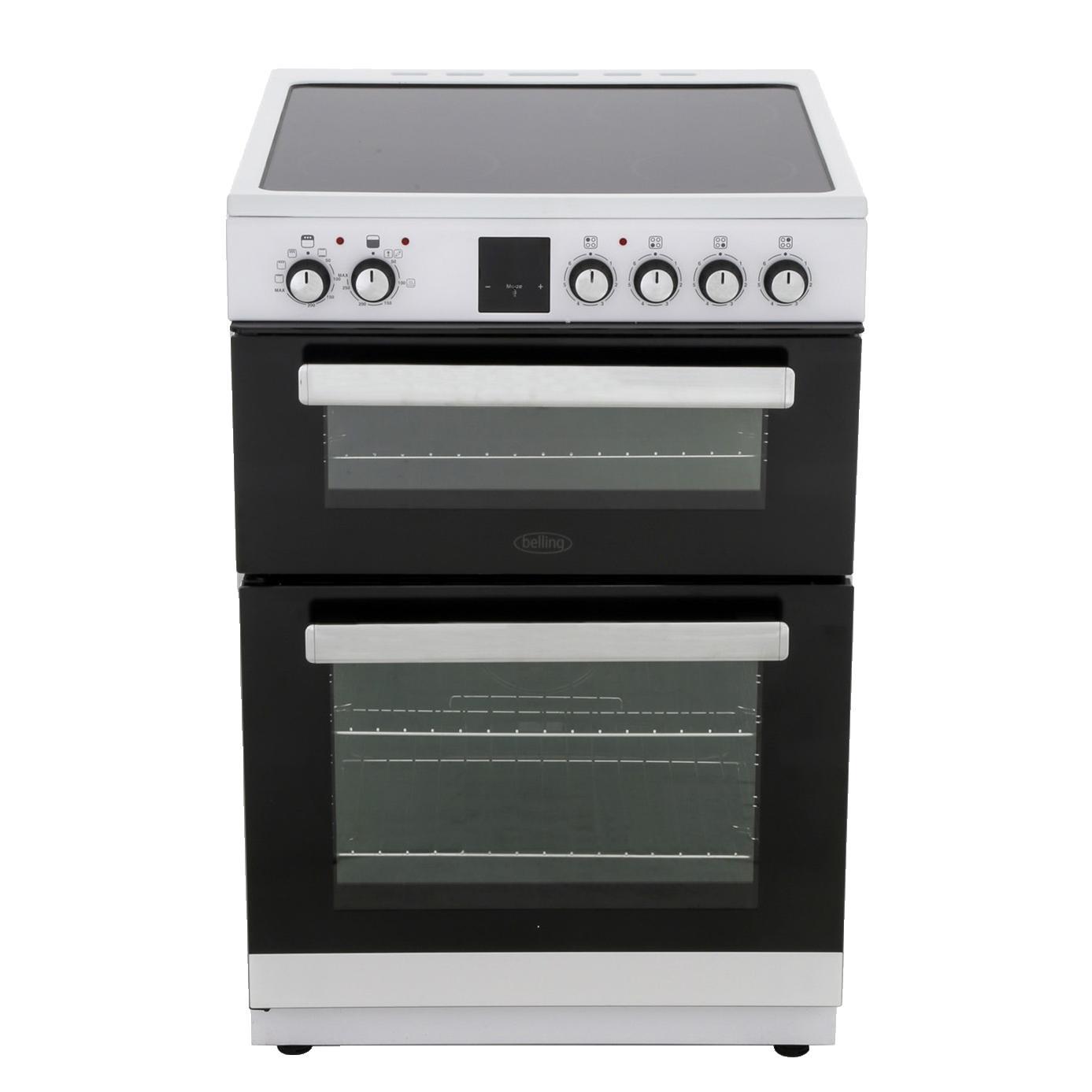 Vaughans Belling FSE608DPC 60cm Electric Double Oven with Ceramic Hob